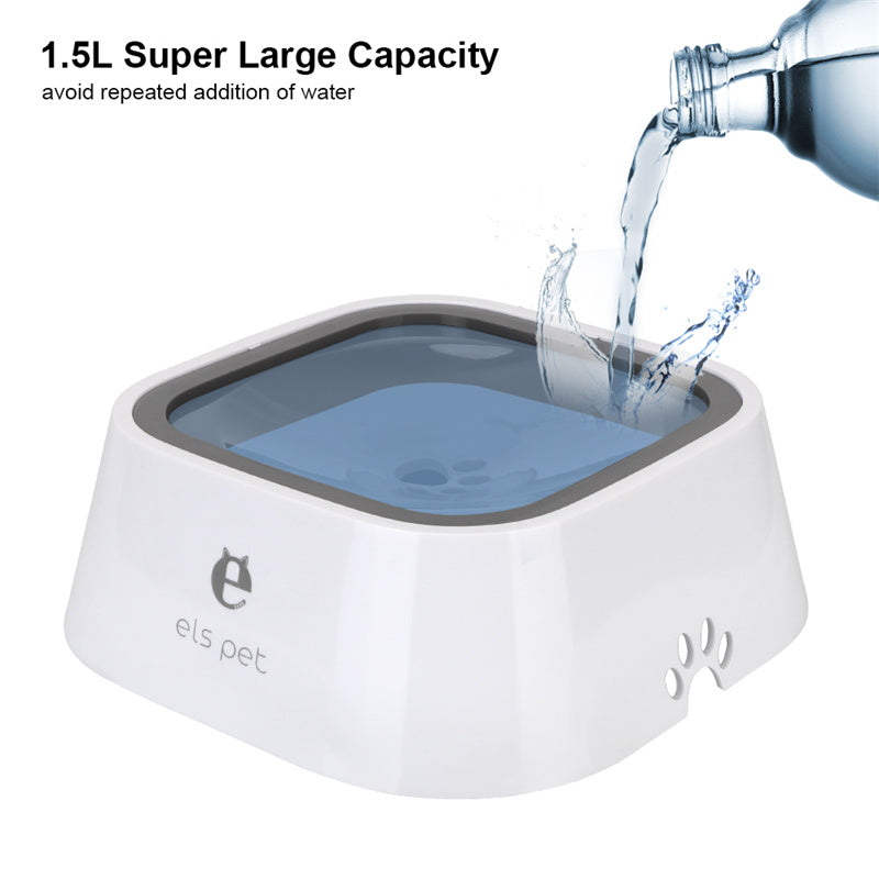 Drinking Water Bowl with Floating Design - Non-Wetting
