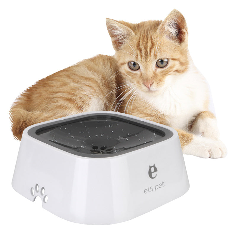 Drinking Water Bowl with Floating Design - Non-Wetting