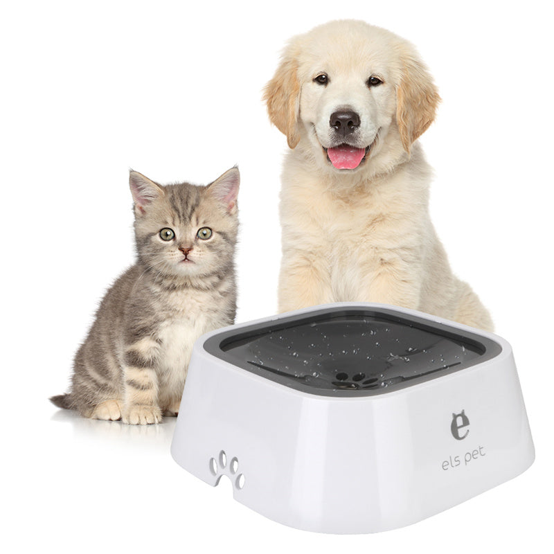 Drinking Water Bowl with Floating Design - Non-Wetting