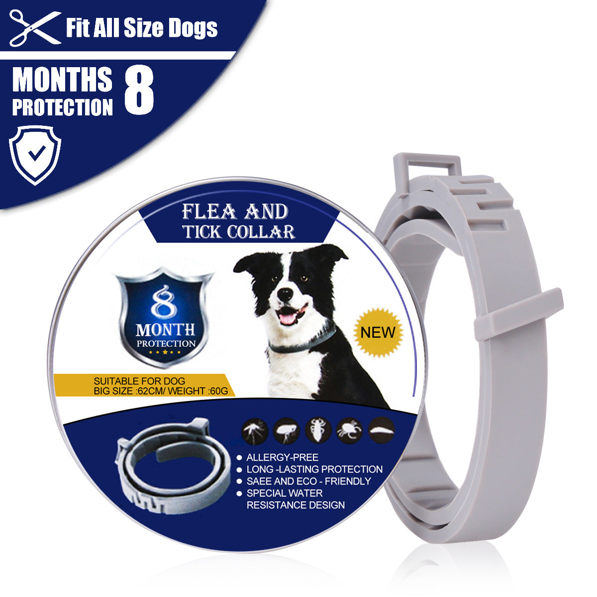 Collars 8-Months Full Protection (Dog or Cat)