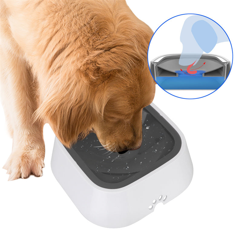 Drinking Water Bowl with Floating Design - Non-Wetting